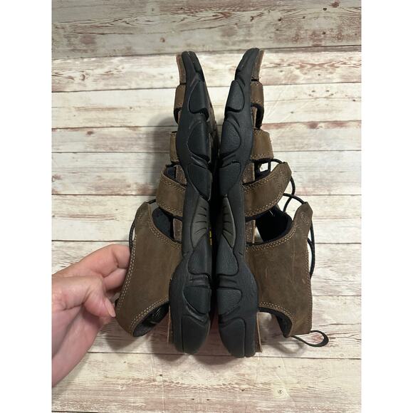 Keen Daytona Fisherman Sandals Men's Size 12 Brown Leather Upper Waterproof Sole - Picture 5 of 8
